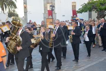 Misa y procesión de San Juan Bautista por el casco antiguo de Telde (Foto TA)